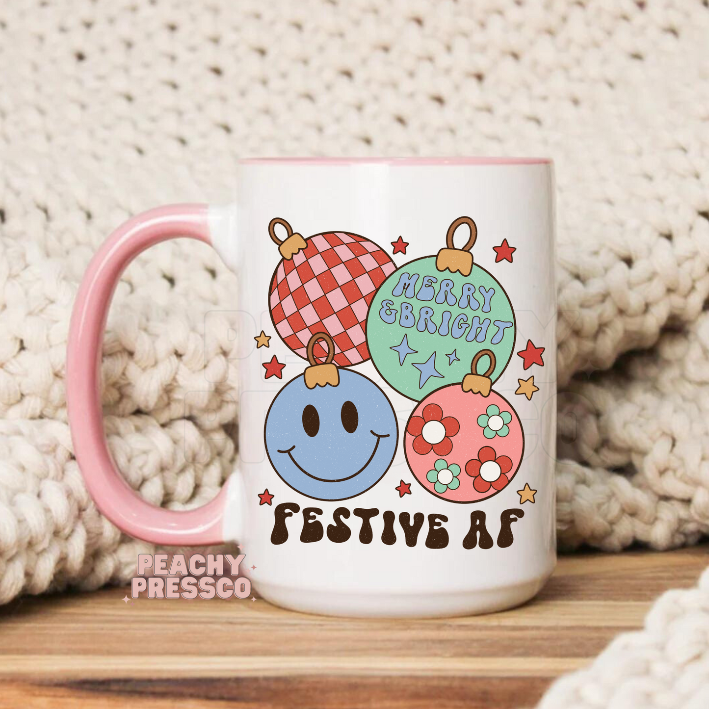 Festive AF - Christmas Ceramic Mug