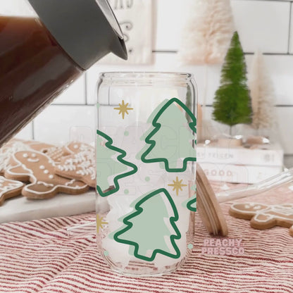 Christmas Trees - Glass Cup