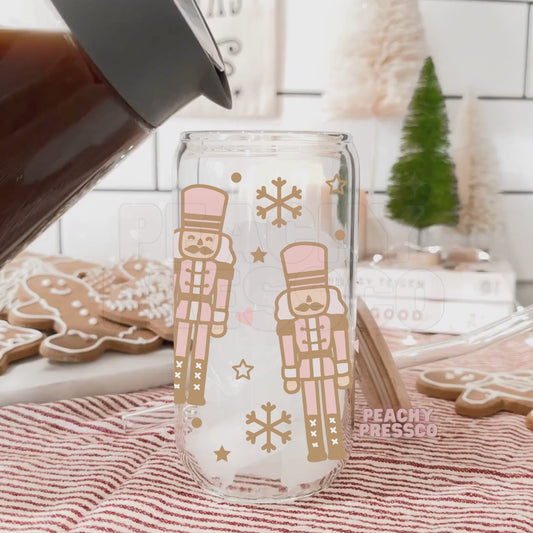 Christmas Nutcracker - Glass Cup