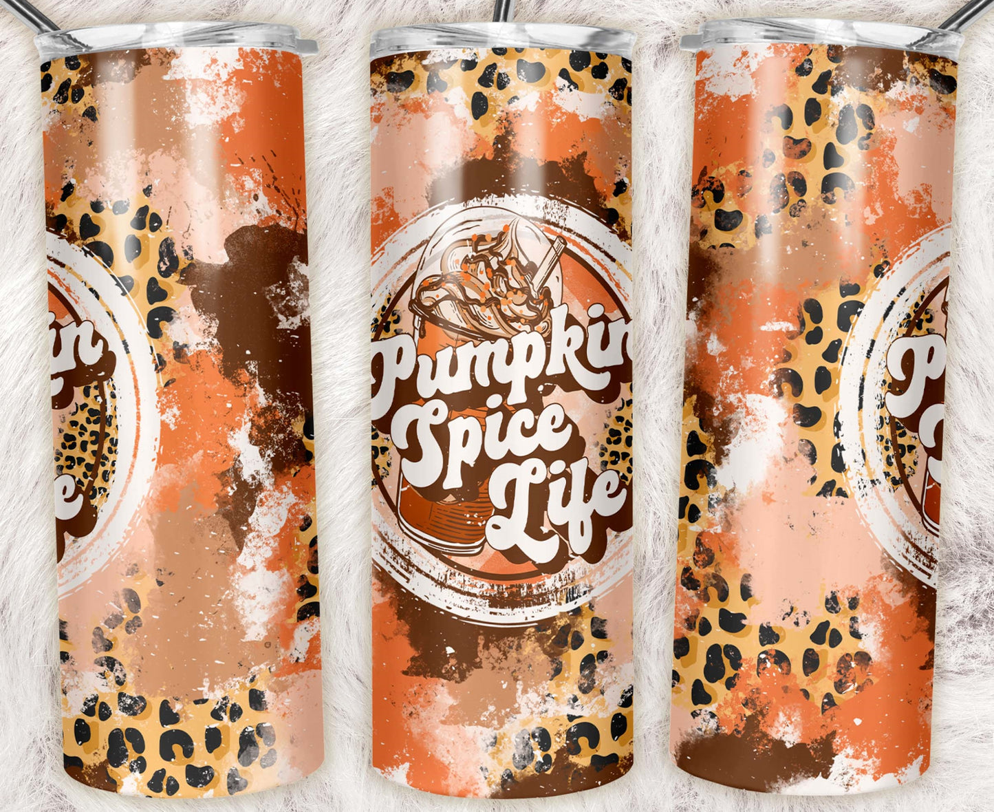 Leopard Pumpkin Life Stainless Steel Tumbler