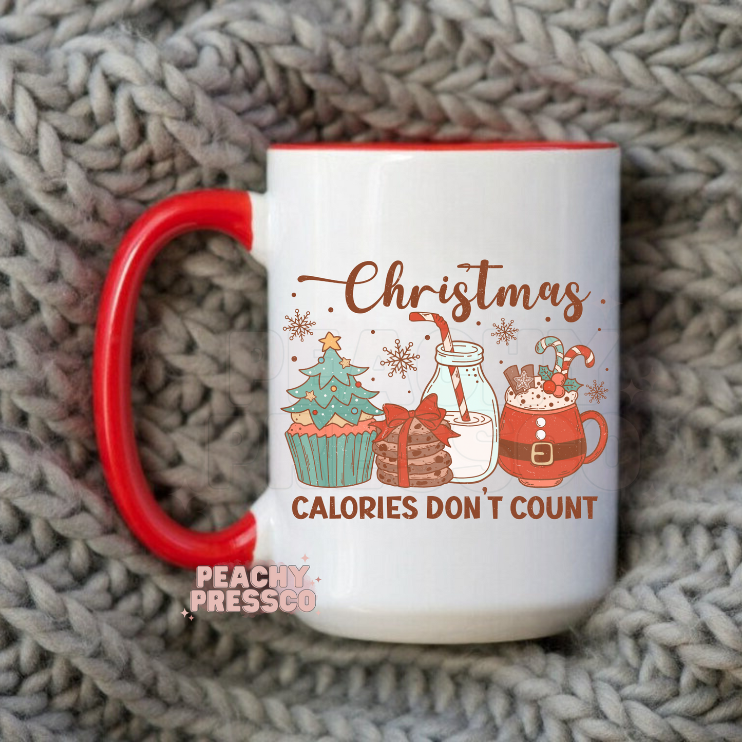 Christmas Calories Don't Count Ceramic Mug