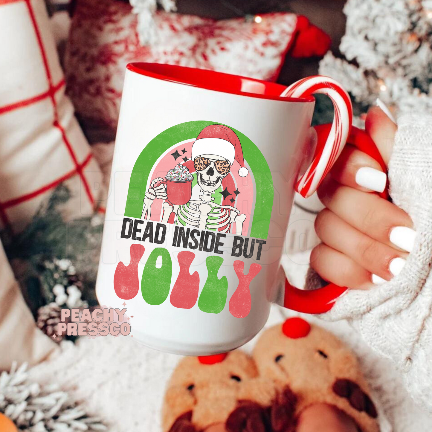 Dead But Jolly - Christmas Ceramic Mug