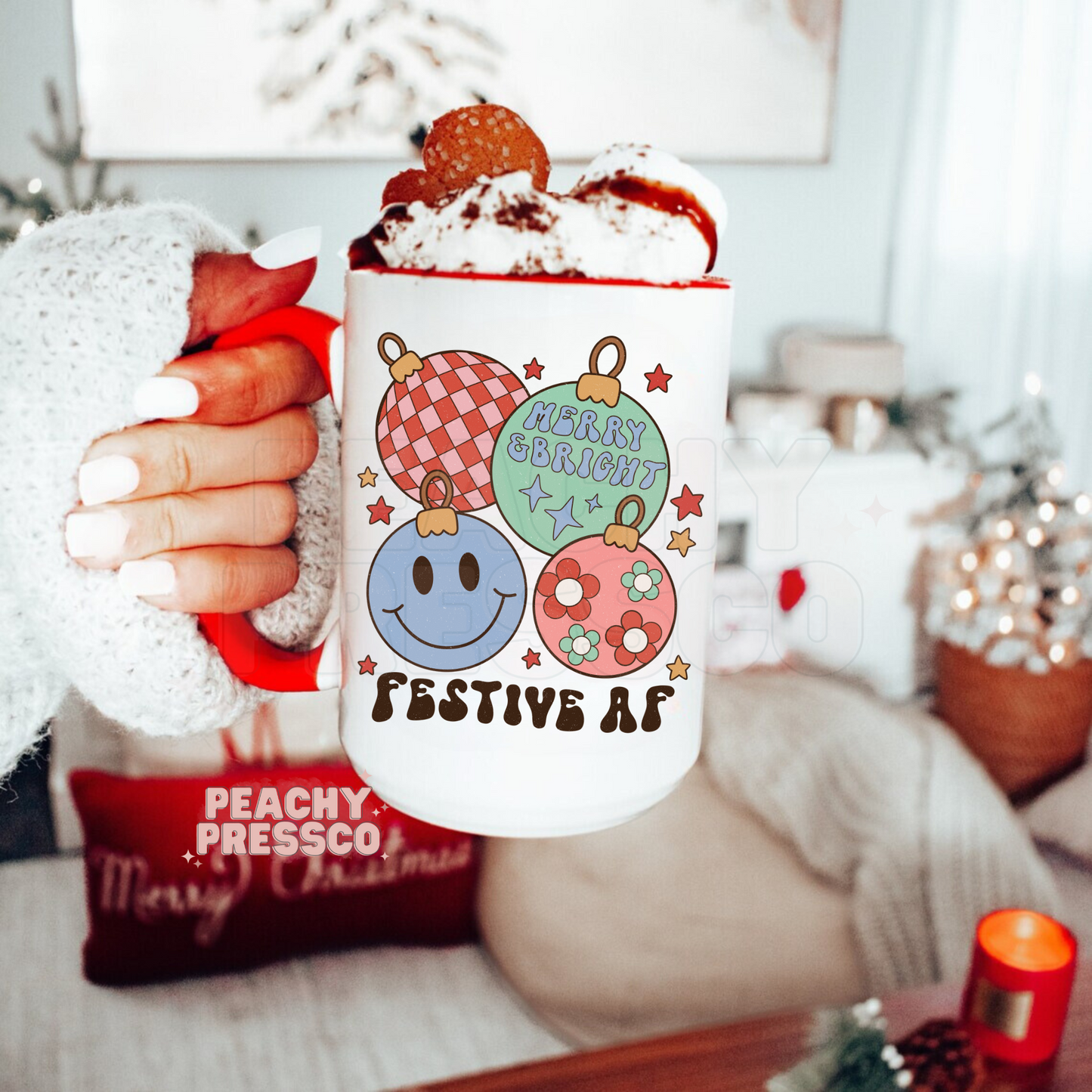 Festive AF - Christmas Ceramic Mug