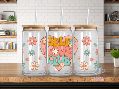 Self Love Club Glass Cup