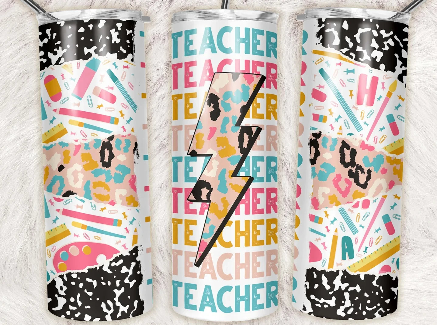 Teacher Stack, Notebook Stainless Steel Tumbler