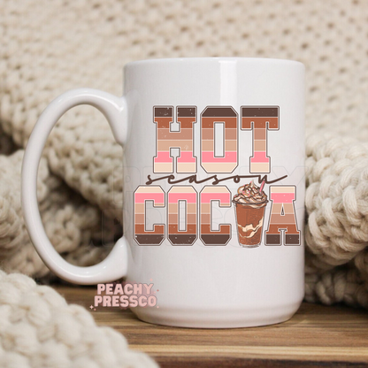 Hot Cocoa Season - Christmas Ceramic Mug