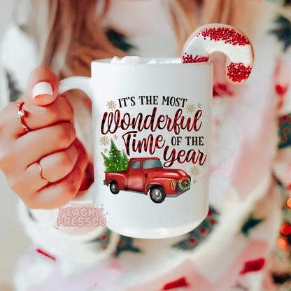 It's The Most Wonderful Time Of The Year - Christmas Ceramic Mug