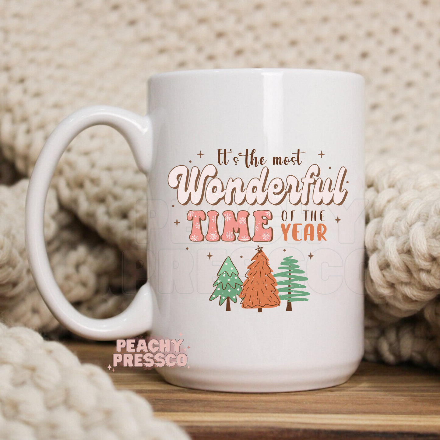 It's The Most Wonderful Time Of The Year - Christmas Ceramic Mug