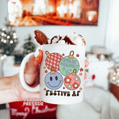 Festive AF - Christmas Ceramic Mug