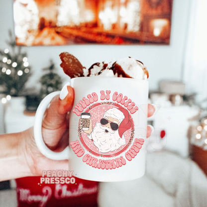 Santa, Fueled By Coffee And Christmas Cheer Ceramic Mug