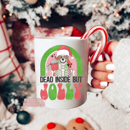 Dead But Jolly - Christmas Ceramic Mug