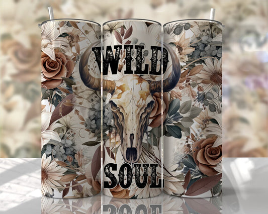 Floral Wild Soul Stainless Steel Tumbler